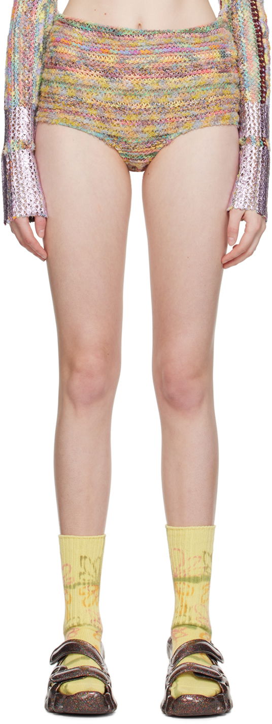 Трусики Collina Strada Collina Strada Vitelli Edition Tap Knit Shorts Різнокольоровий | XXV6420 RECYCLED YARN