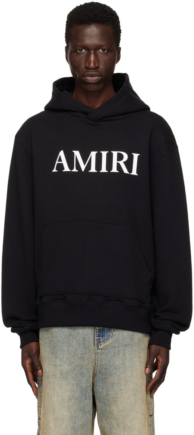 Світшоти AMIRI Black Core Logo Hoodie чорний | AMJYHD1049