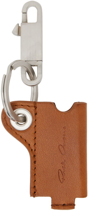 Брелоки Rick Owens Rick Owens Mini Lighter Holder Keychain Коричневий | RA01D0495 LGE, 0