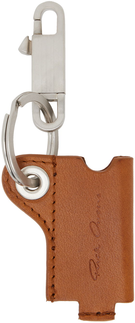 Брелоки Rick Owens Rick Owens Mini Lighter Holder Keychain Коричневий | RA01D0495 LGE