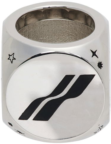 Кільце We11done We11done Logo & Graphic Ring Металік | WD-AJ1-22-716-U-SV, 3