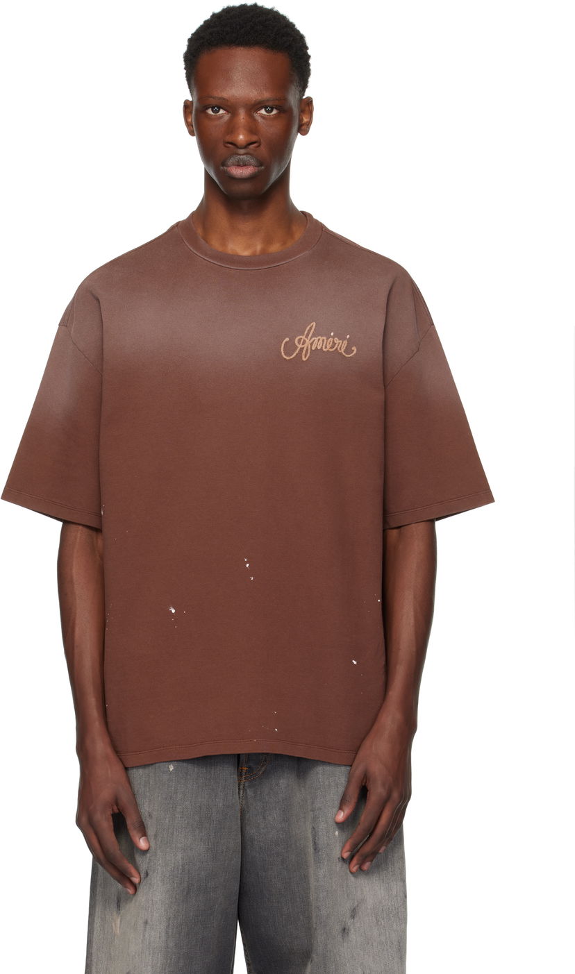 Футболка AMIRI AMIRI Design Studio T-Shirt Коричневий | AMJYTE1213