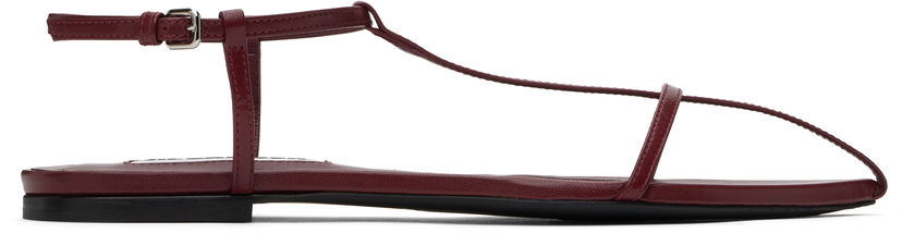 Кросівки та взуття Jil Sander Jil Sander Pointed Toe Thong Sandals Бордовий | J15WP0081_P8226