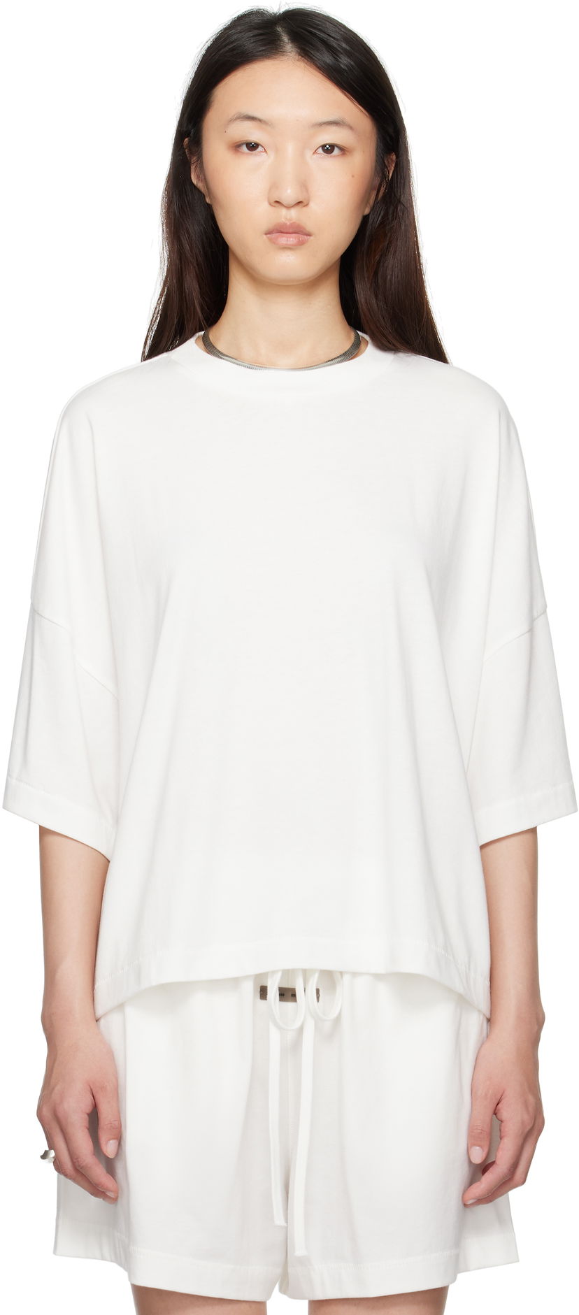 Футболка Fear of God Fear of God ESSENTIALS Boxy T-Shirt білий | 125SP255894FW