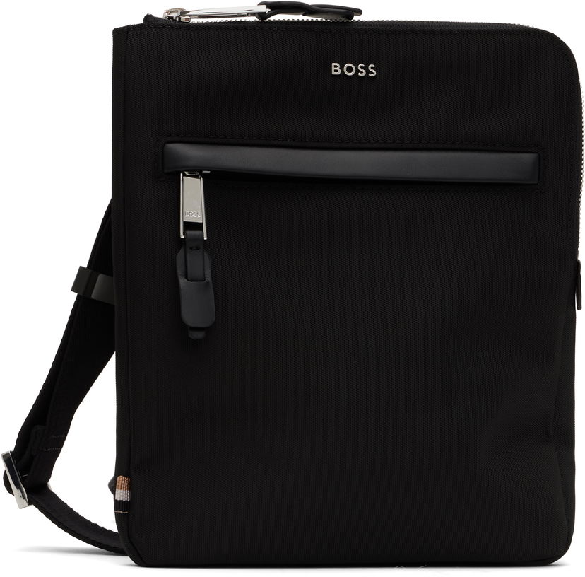 Сумка BOSS BOSS Canvas Messenger Bag чорний | 50529082