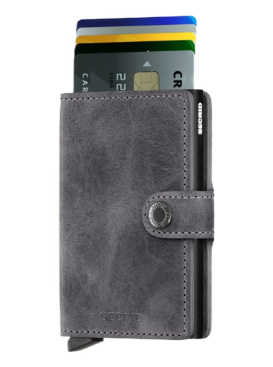 Гаманець Secrid Miniwallet Vintage Сірий | MV-Grey-Black