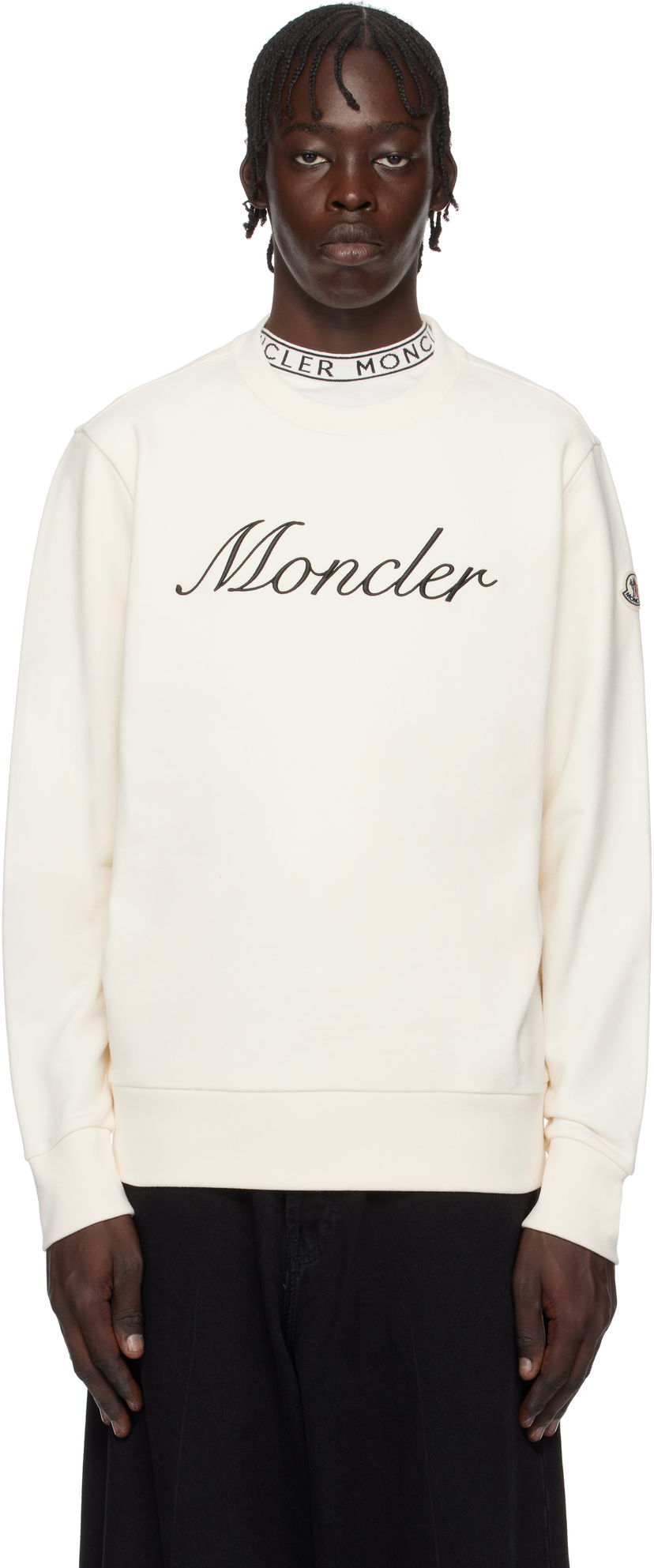 Світшоти Moncler Archivio Logo Sweatshirt білий | K10918G0003389AUJ