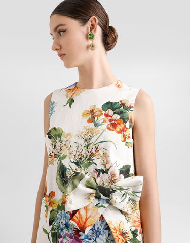 плаття Dolce & Gabbana Dolce & Gabbana Flower Bouquet-Print A-Line Dress Різнокольоровий | F6TZSTFSRQUHA5PC, 3