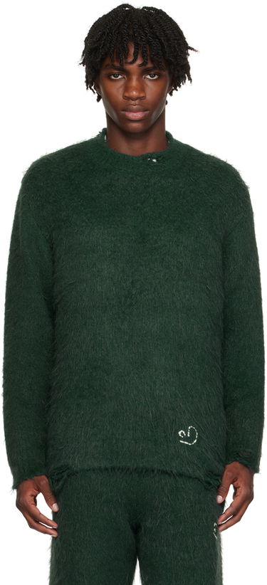 Cветр ADER ERROR Crewneck Distressed Sweater Зелений | BMADFWKT0304GN, 0