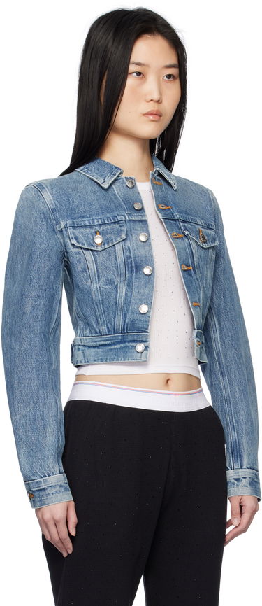 Куртка Alexander Wang Alexander Wang Trucker Denim Jacket Синій | 1WC1252598, 1