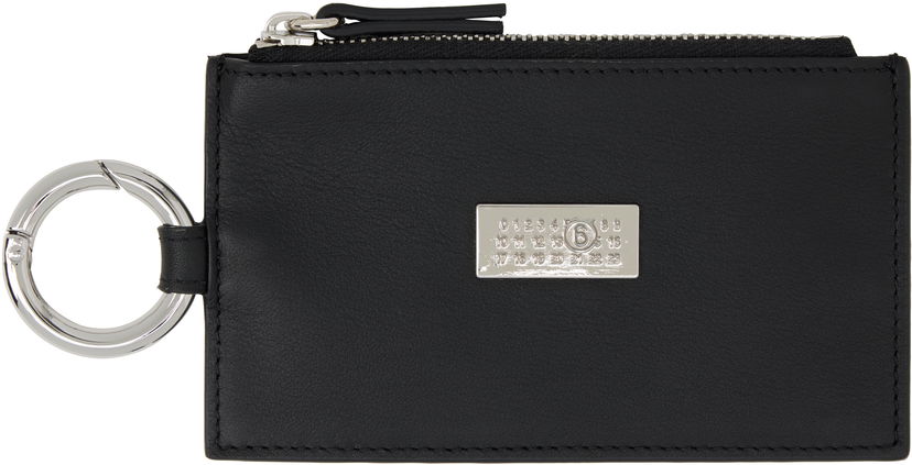 Гаманець Maison Margiela MM6 Maison Margiela Leather Wallet with Ring чорний | SA6UI0031 P8332
