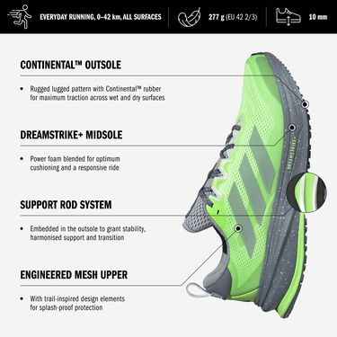 Кросівки та взуття adidas Performance SUPERNOVA RISE ATR Зелений | jp7755, 5