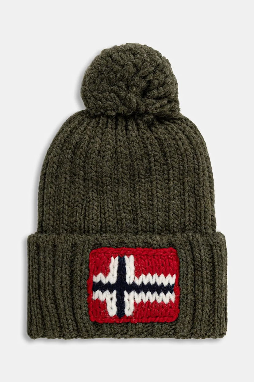 Шапка Napapijri Napapijri Semiury 5 Wool Blend Beanie Зелений | NP0A4GKBG0A1