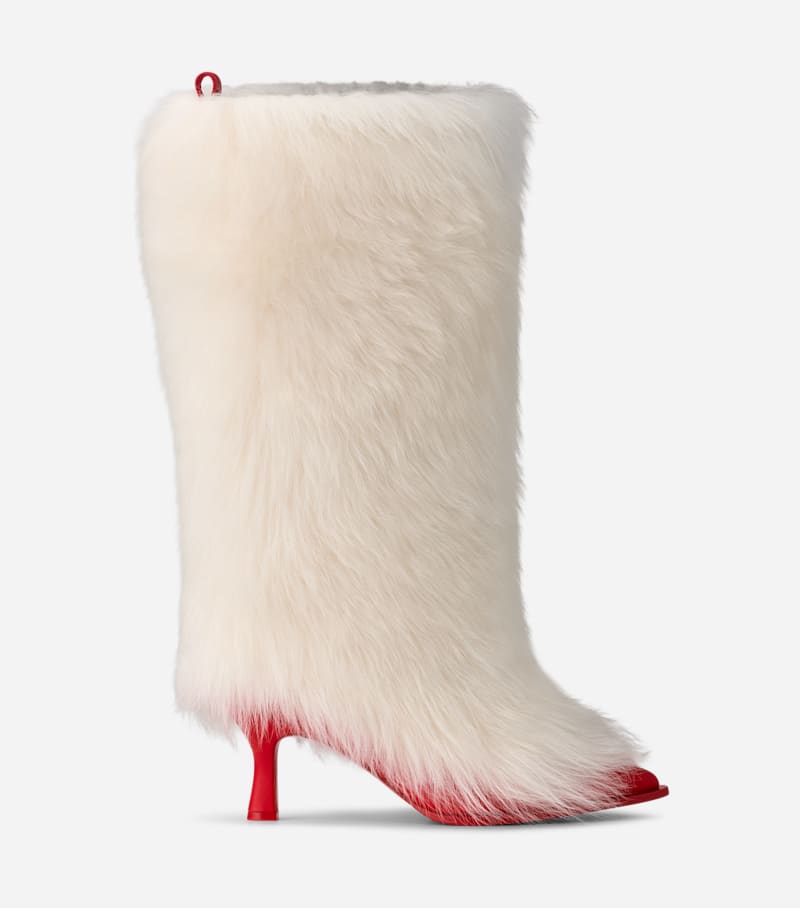 Кросівки та взуття UGG Ambush Fur Heel Boots білий | 1176810-WHRD