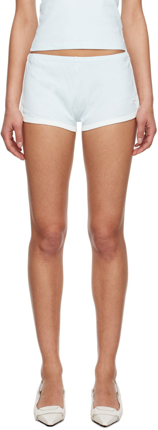 Шорти Courrèges Courrèges Contrast Trim Dolphin Shorts білий | 223JSH023JS0070