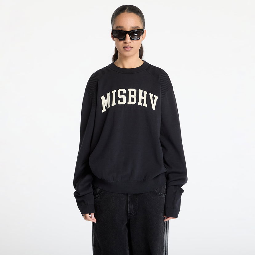 Cветр MISBHV MISBHV Knitted Varsity Crewneck Sweatshirt чорний | 250M701