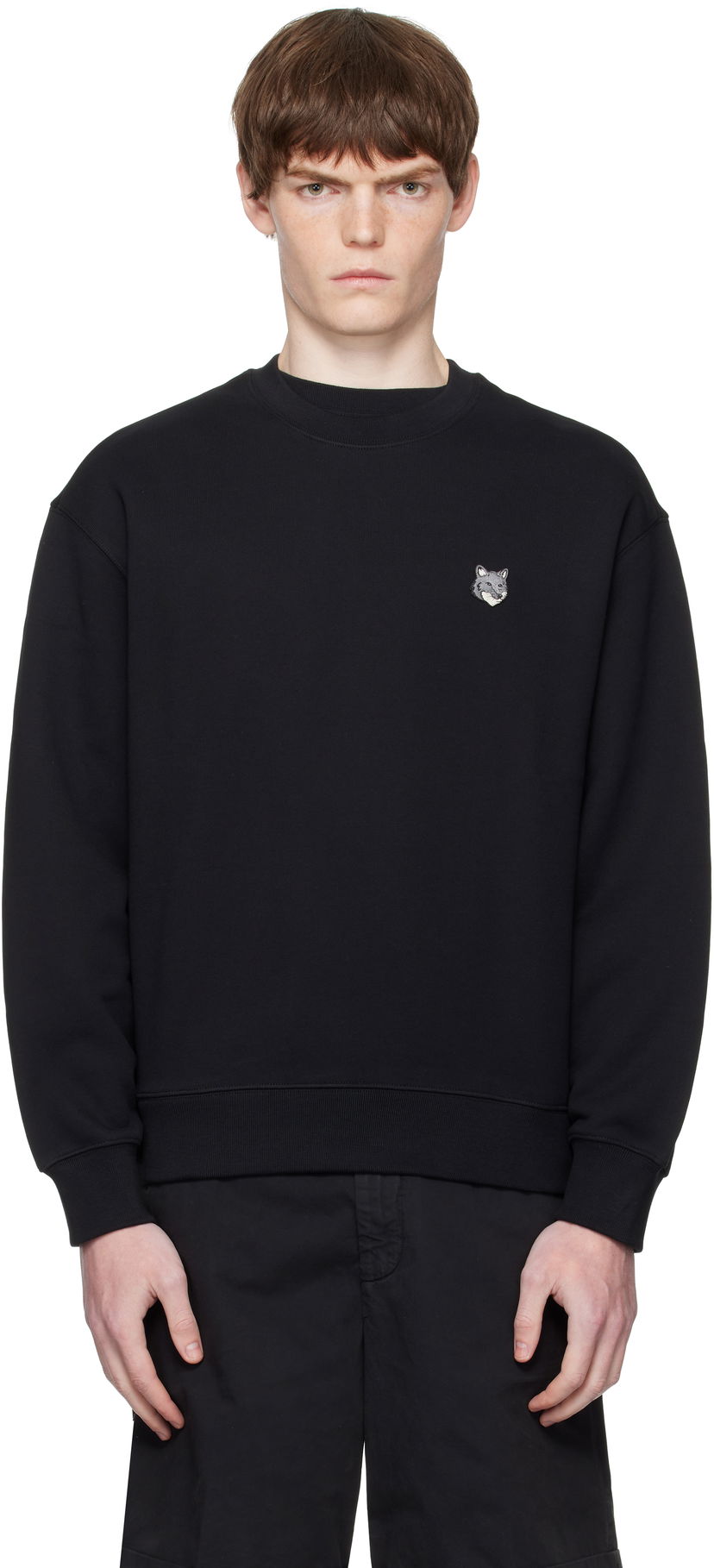 Світшоти MAISON KITSUNÉ Maison Kitsuné Fox Head Comfort Sweatshirt чорний | PM00304KM0341