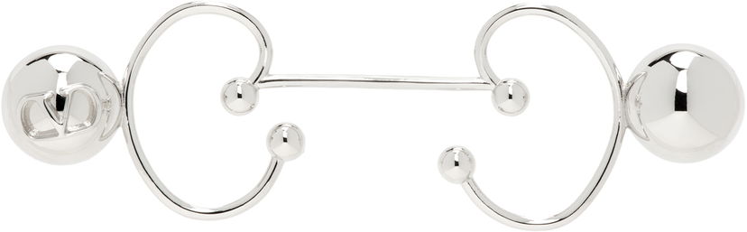 Кільце Valentino Valentino Logo Piercing Ring Металік | 6Y0J0T29MET172