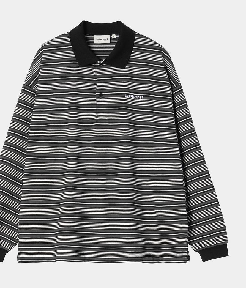 Сорочка поло Carhartt WIP Long Sleeve Striped Polo Shirt Різнокольоровий | I035530_5