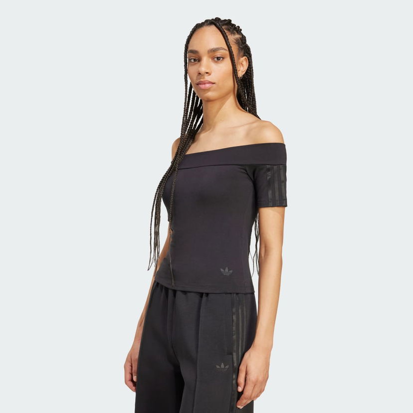 Футболка adidas Performance Adicolor Bandeau Off-The-Shoulder Tee чорний | JV9742