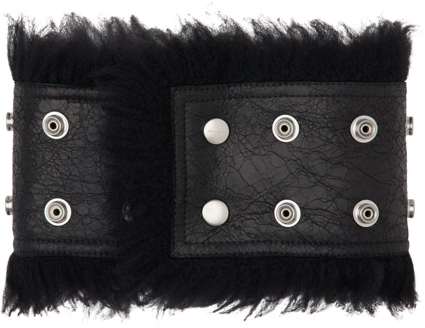 Ремені Rick Owens Rick Owens Concordians Strobe Fur Neck Band чорний | RP02E4433 LSHC