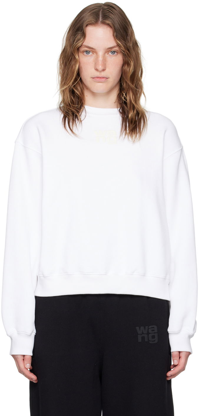 Світшоти Alexander Wang Puff Logo Sweatshirt білий | 4CC3241508