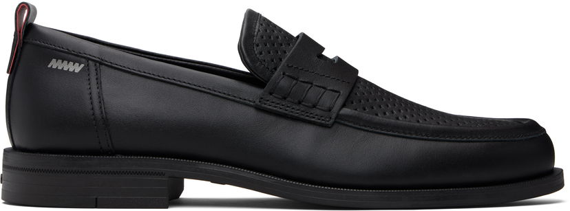 Кросівки та взуття BOSS Hugo Perforated Loafers чорний | 50548646