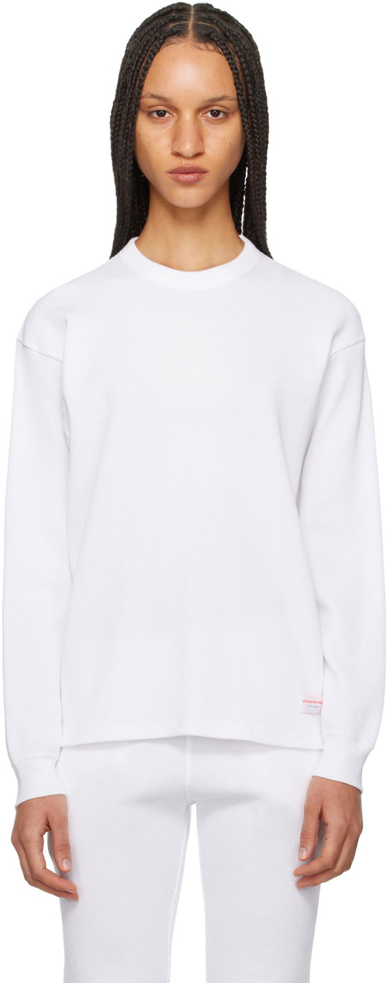 Футболка Alexander Wang Dropped Shoulder T-Shirt білий | UCC4221611