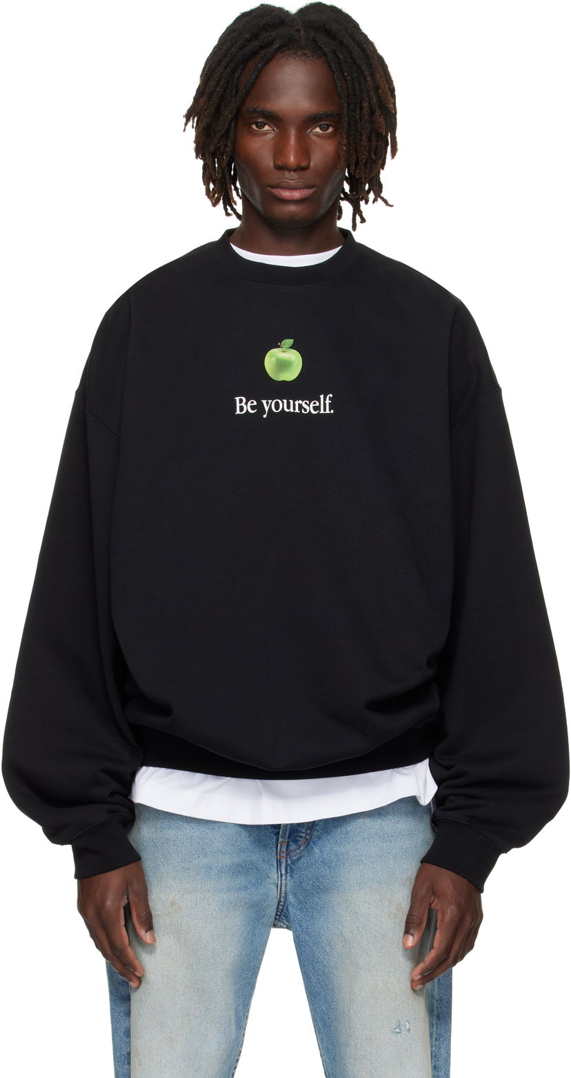 Світшоти VETEMENTS VETEMENTS 'Be Yourself' Oversized Sweatshirt чорний | UH76HD350B