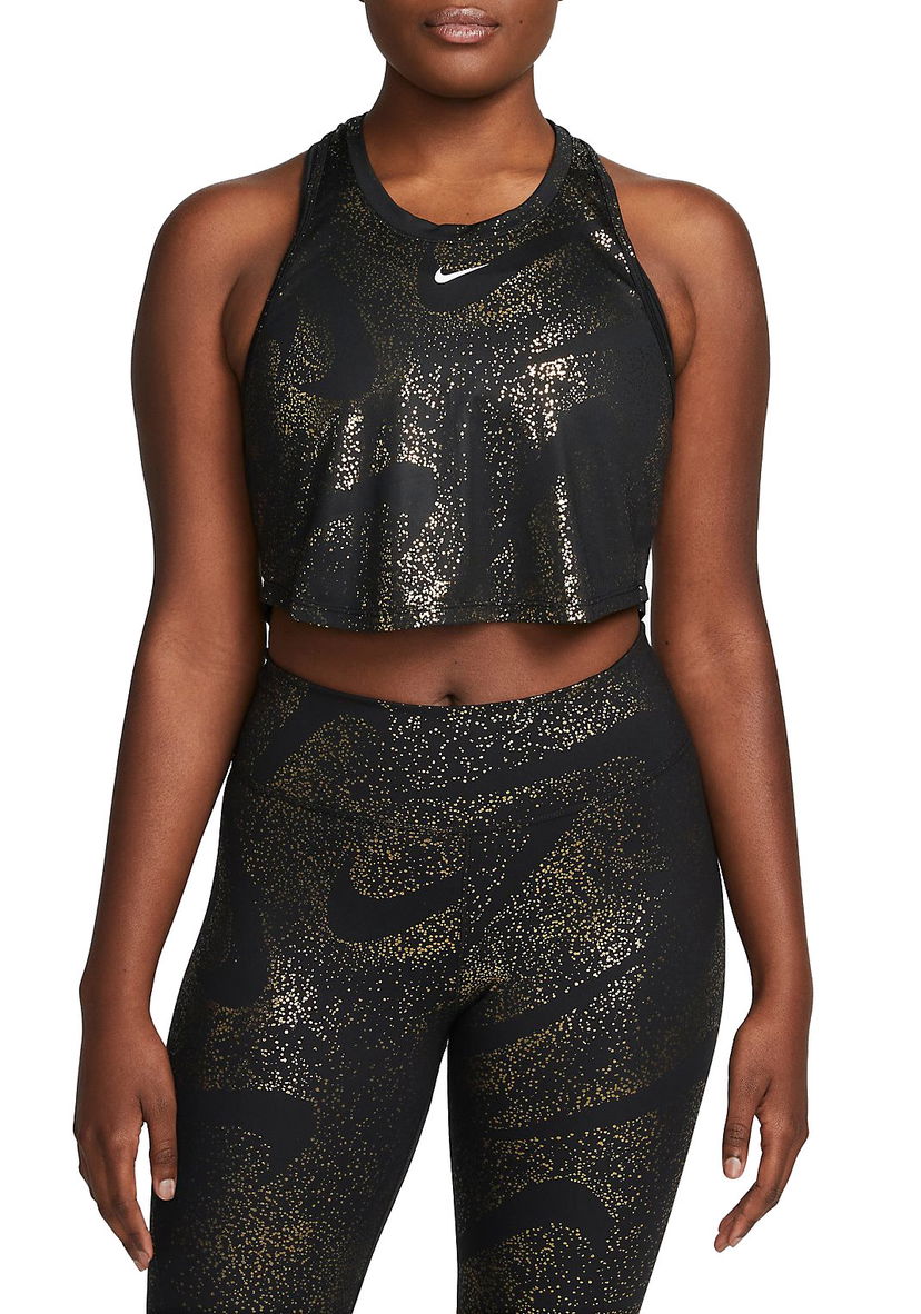 Безрукавка Nike Dri-FIT One Crop Tank Top чорний | dq6304-010