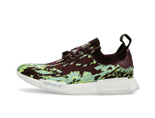 Кросівки та взуття adidas Originals Sneakersnstuff x NMD_R1 Primeknit "Datamosh 2.0" Бордовий | DB2843