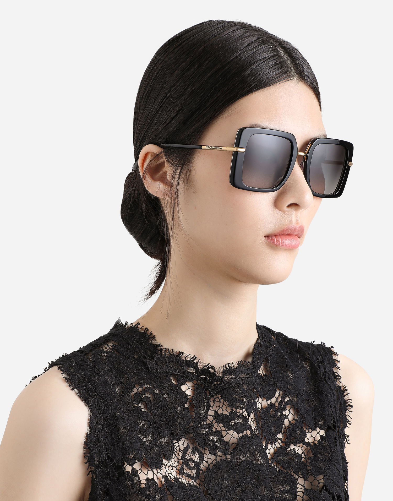 Сонцезахисні окуляри Dolce & Gabbana Dolce & Gabbana DNA Square Sunglasses чорний | VG4491VP98G9V000, 1