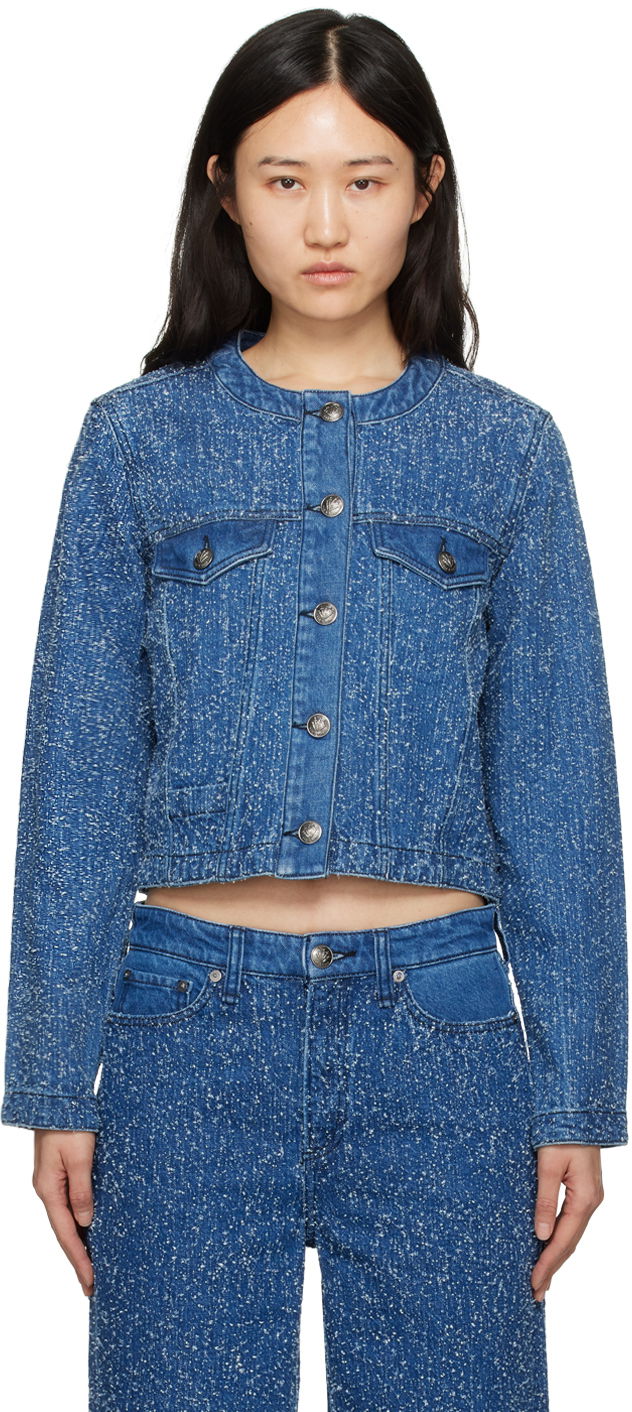 Куртка rag & bone Cora Denim Jacket Синій | WDD24S1438FTMT