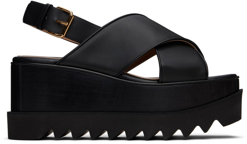 Одяг Stella McCartney Stella McCartney Elyse Platform Heeled Sandals чорний | 810527KP027