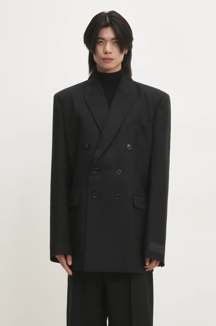 Куртка VETEMENTS VETEMENTS Double Breasted Evening Blazer чорний | UA66JA450B1