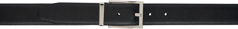 Ремені FERRAGAMO Reversible Belt With Rectangular Buckle чорний | 675158