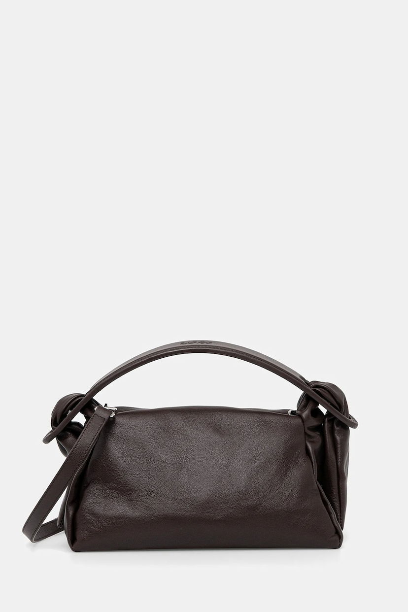 Сумочка KENZO Kenzo Knotted Leather Shoulder Bag Коричневий | FE62SA818L01
