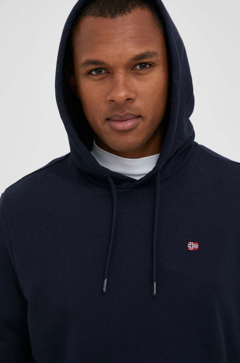 Світшоти Napapijri Navy Blue Hoodie темно-синій | NP0A4FQV1761