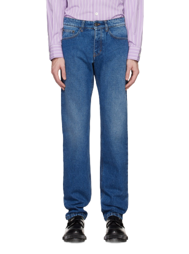 Джинси AMI Classic Fit Jeans темно-синій | HTR001.601