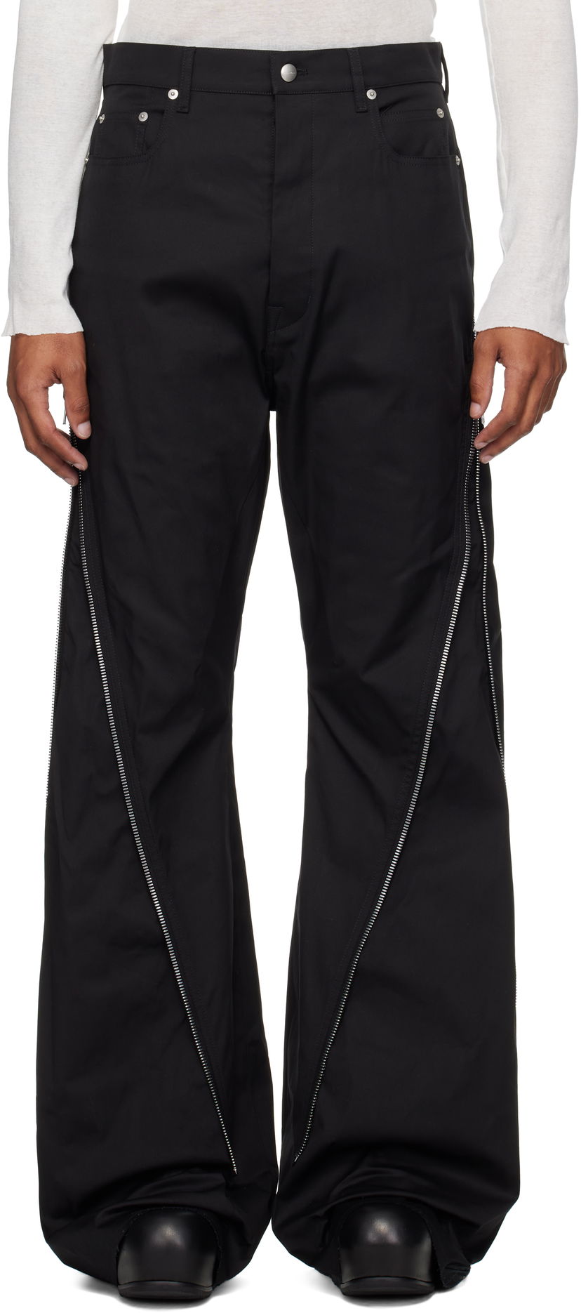 Штани Rick Owens Rick Owens Bolan Banana Trousers чорний | RU02E1343 TE