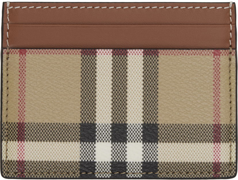 Гаманець Burberry Burberry Check Case Card Holder бежевий | 8109801