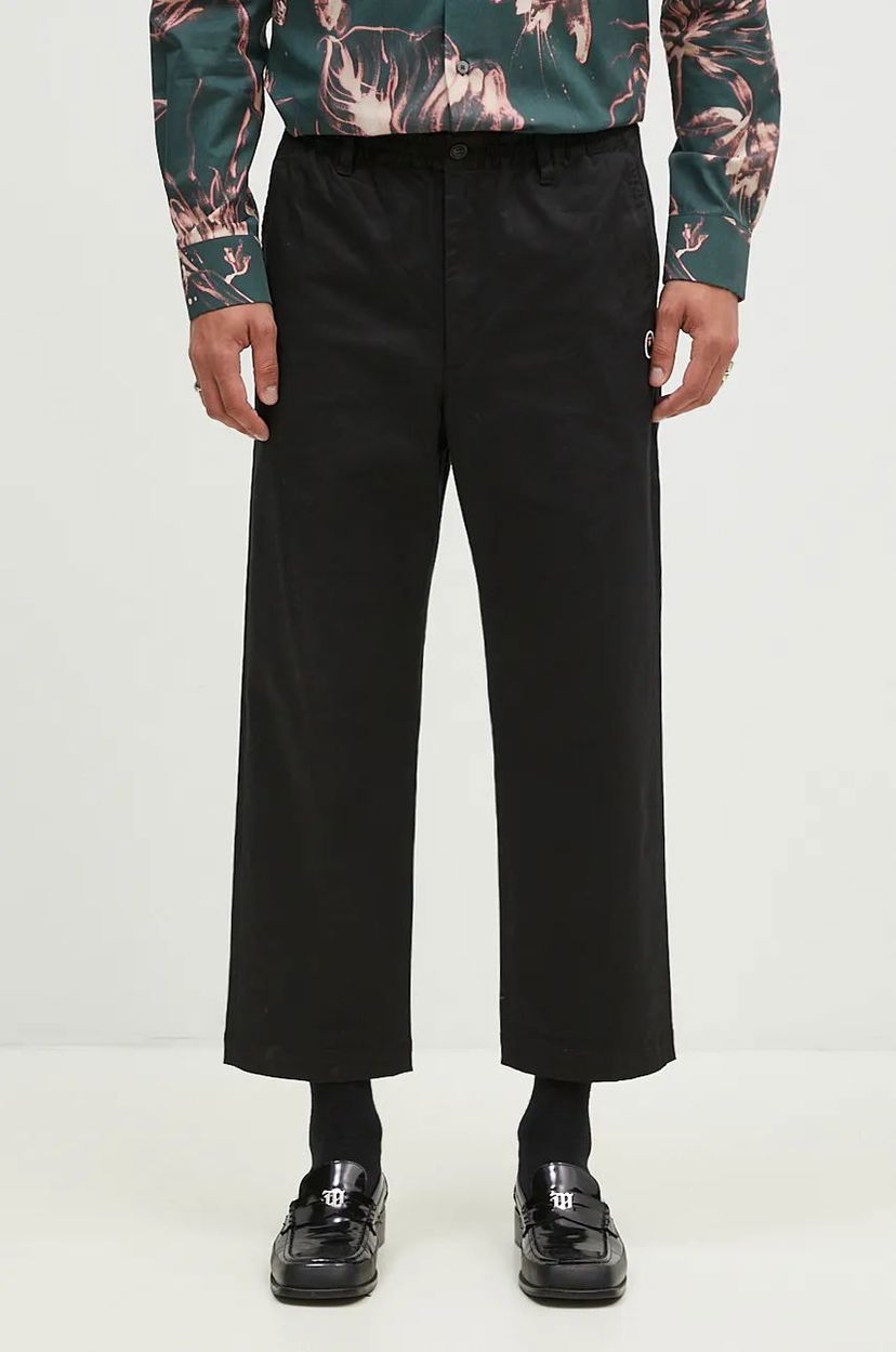 Штани BAPE One Point Relaxed Fit Chino Trousers чорний | 1K80152011