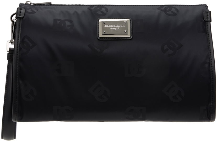 Сумочка Dolce & Gabbana Black Logo Pouch чорний | BP3233AG184