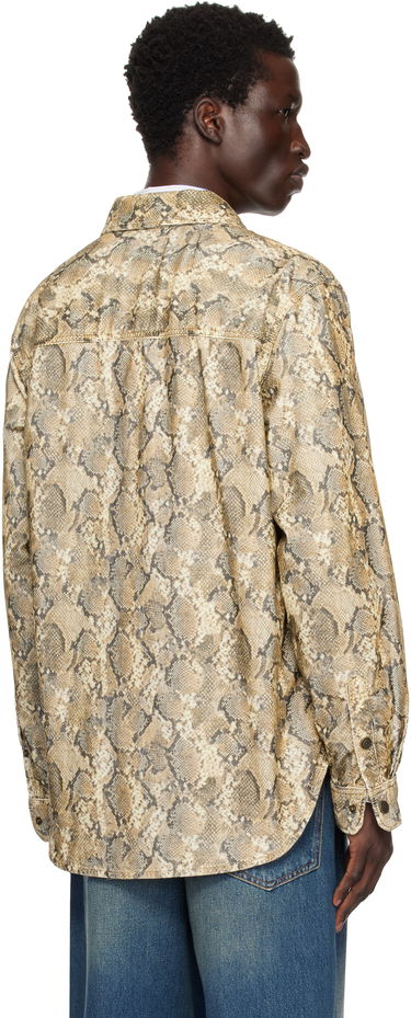 Сорочка ISABEL MARANT Isabel Marant Victor Snakeskin Print Shirt бежевий | CH0196HA-B4G02H, 2