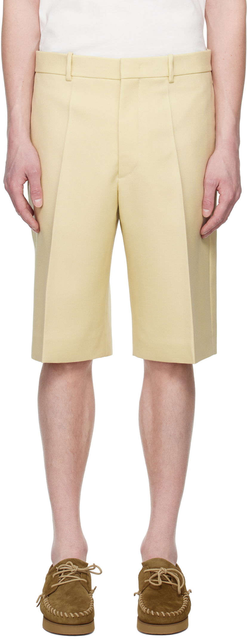 Шорти Jil Sander Jil Sander Wool Canvas Shorts Жовтий | J21KA0256_J40005