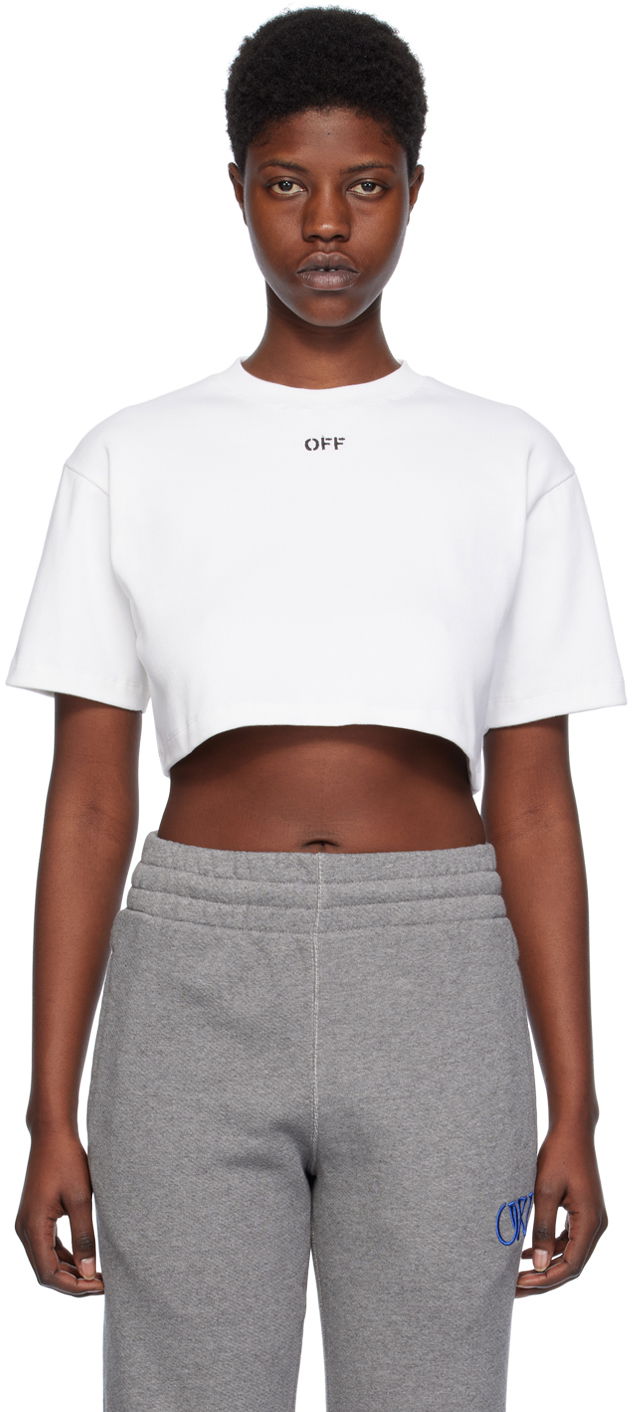 Футболка Off-White White 'Off' Stamp T-Shirt білий | OWAA081C99JER0040110