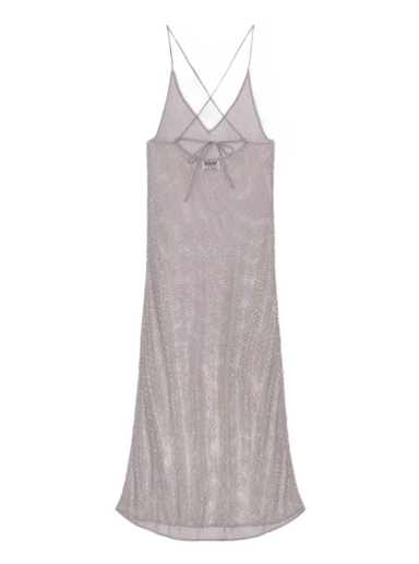 плаття GANNI Embellished Mesh Dress Сірий | F7870-018