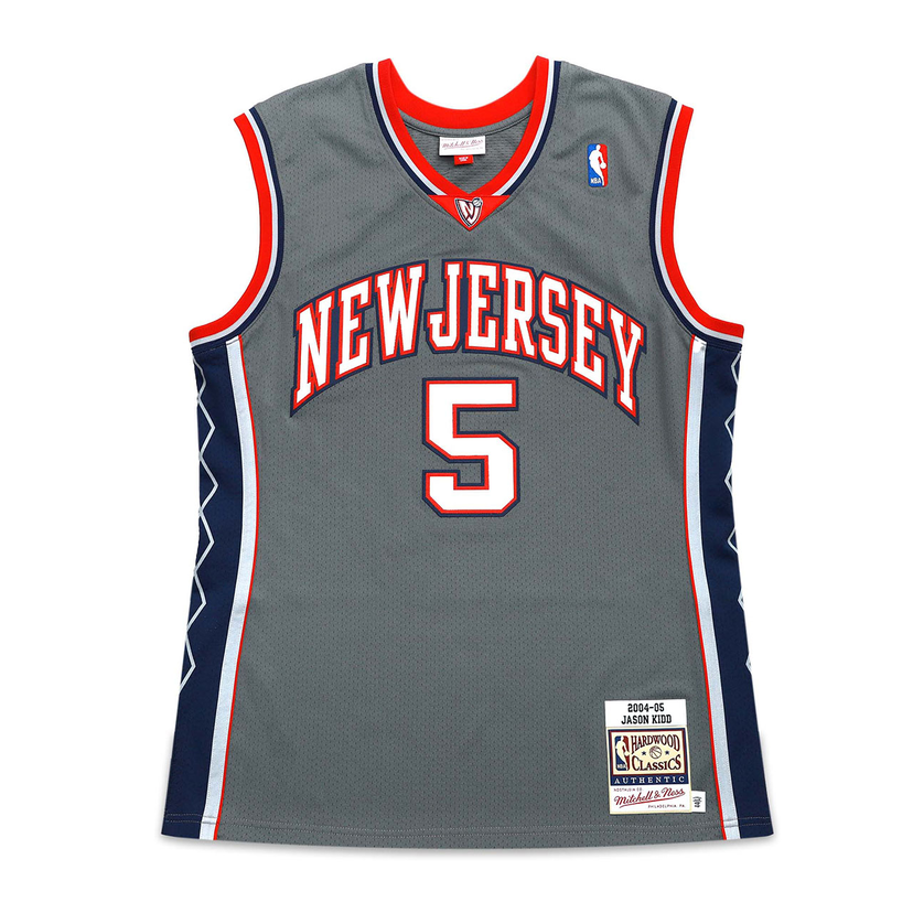 Джерсі Mitchell & Ness NBA Authentic New Jersey Nets Alternate Basketball Jersey 'Jason Kidd' Сірий | AJY44180-NJN04JKIPWGY