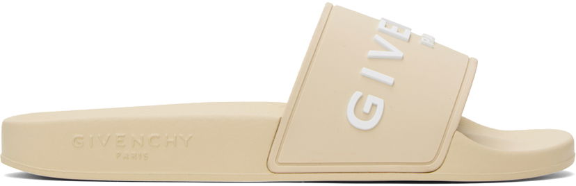 Аксесуари Givenchy Givenchy Embossed Pool Slides бежевий | BE3076E1KU270