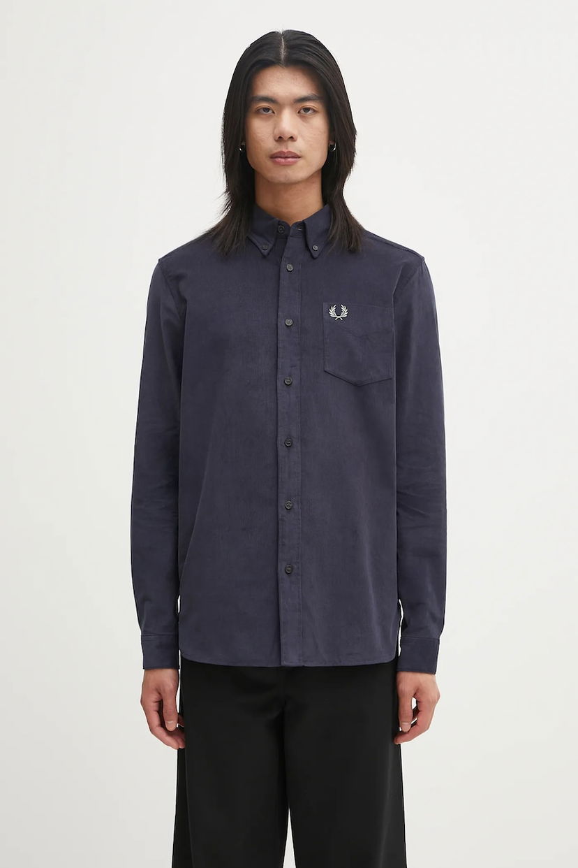 Сорочка Fred Perry Fred Perry Button-Down Oxford Shirt темно-синій | M1737
